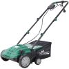 Garden Scarifier; 2-in-1 13INCH Dethatcher Scarifier; 12 Amp Electric Lawn Dethatcher; Removable Collection Bag extra large 31.7QT