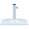 Umbrella Base White 26.5 lbs 19.3" Cast Iron
