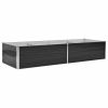 Garden Raised Bed Anthracite 94.5"x31.5"x17.7" Galvanized Steel