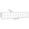 Garden Raised Bed Powder-coated Steel 155.9"x39.4"x26.8" Gray