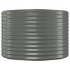 Garden Raised Bed Powder-coated Steel 39.4"x39.4"x26.8" Gray