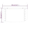 Garden Planter Powder-coated Steel 31.5"x31.5"x14.2" Anthracite