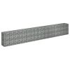 Gabion Raised Bed Galvanized Steel 141.7"x11.8"x23.6"