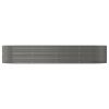 Garden Raised Bed Gray 144.5"x55.1"x26.8" Powder-coated Steel