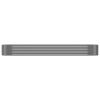 Garden Raised Bed Powder-coated Steel 126.8"x39.4"x14.2" Gray