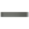 Garden Raised Bed Powder-coated Steel 155.9"x39.4"x26.8" Gray