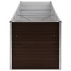 Garden Raised Bed Brown 126"x31.5"x30.3" Galvanized Steel