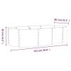 Garden Raised Bed Powder-coated Steel 59.8"x31.5"x14.2" Silver