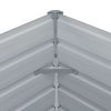 Raised Garden Bed 39.4"x39.4"x17.7" Galvanized Steel Green