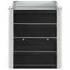 Garden Raised Bed Galvanized Steel 94.5"x15.7"x17.7" Anthracite