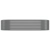 Garden Raised Bed Powder-coated Steel 68.9"x39.4"x14.2" Gray
