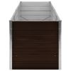 Garden Raised Bed Brown 94.5"x31.5"x30.3" Galvanized Steel