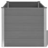 Garden Raised Bed WPC 39.4"x39.4"x35.8" Gray