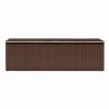 Garden Shed 101.2" x 228.3" x 71.3" Metal Brown