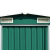 Garden Shed 101.2" x 228.3" x 71.3" Metal Green