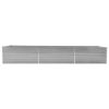 Garden Raised Bed Galvanized Steel 189"x31.5"x30.3" Gray
