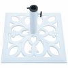 Umbrella Base White 26.5 lbs 19.3" Cast Iron