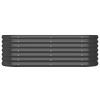 Garden Raised Bed Powder-coated Steel 44.9"x15.7"x14.2" Anthracite