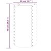 Garden Planter Powder-coated Steel 15.7"x15.7"x26.8" Silver