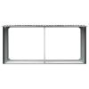 Garden Log Storage Shed Galvanized Steel 129.9"x36.2"x60.2" Anthracite