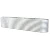 Garden Raised Bed 157.5"x31.5"x31.9" Galvanized Steel Silver