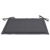 Garden Chair Cushions 4 pcs Anthracite 19.7"x19.7"x1.2" Fabric