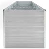 Garden Raised Bed Galvanized Steel 189"x31.5"x30.3" Gray