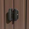 Garden Shed 101.2" x 228.3" x 71.3" Metal Brown