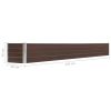 Garden Raised Bed Galvanized Steel 126"x15.7"x17.7" Brown