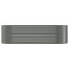 Garden Raised Bed Powder-coated Steel 98"x39.4"x26.8" Gray