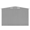 Garden Shed 101.2"x154.3"x71.3" Metal Gray
