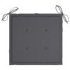 Garden Chair Cushions 4 pcs Anthracite 19.7"x19.7"x1.2" Fabric